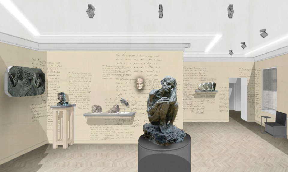 Проект экспозиции музея-мастерской Анны Голубкиной. Рендер: Государственная Третьяковская галерея