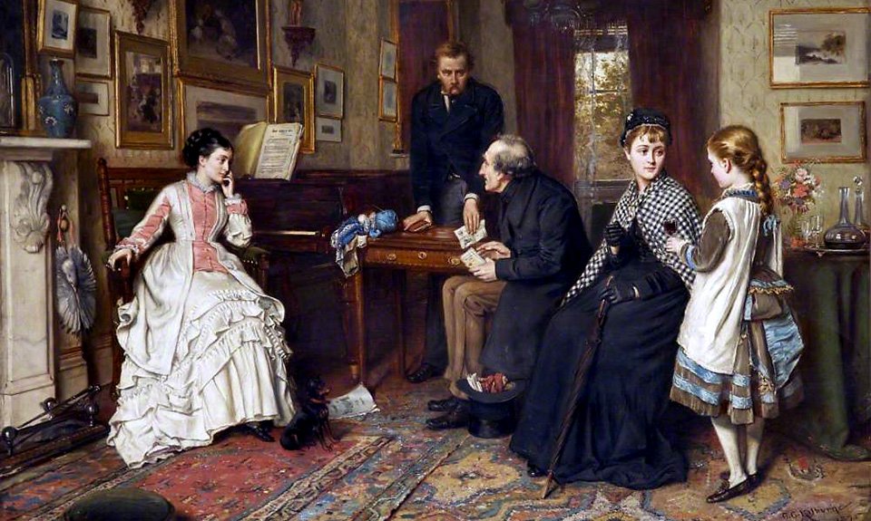 Джордж Гудвин Килберн. «Бедные родственники». 1875. Фото: Walker Art Gallery