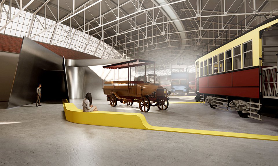 Проект экспозиции Музея транспорта Москвы. Фото: Музей транспорта Москвы