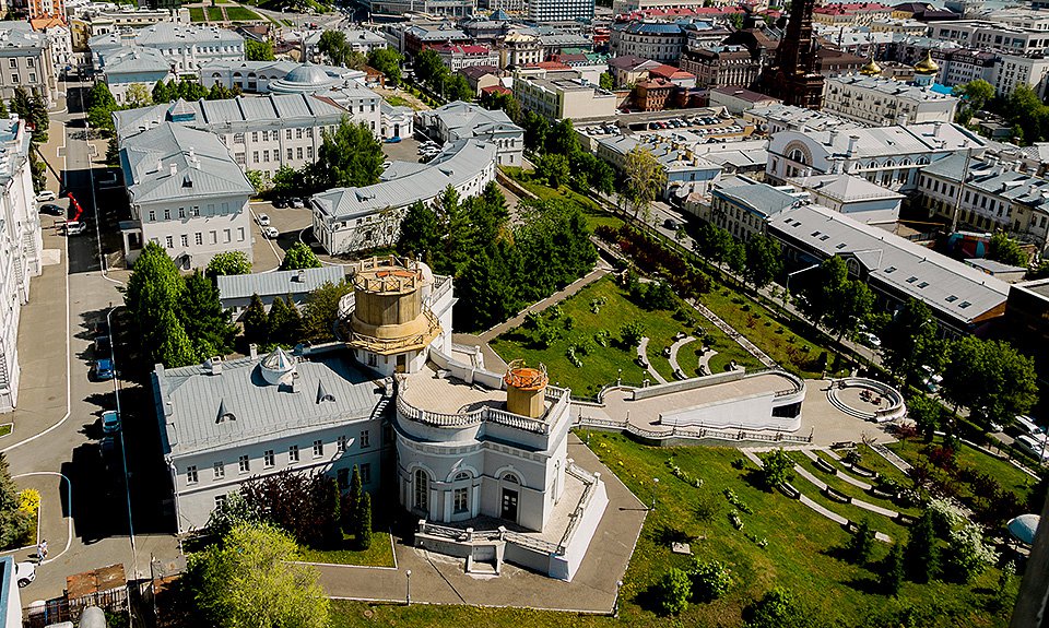 Казанская городская астрономическая обсерватория, построенная в 1837 году, расположена в университетском городке. Фото: Казанский (Приволжский) федеральный университет