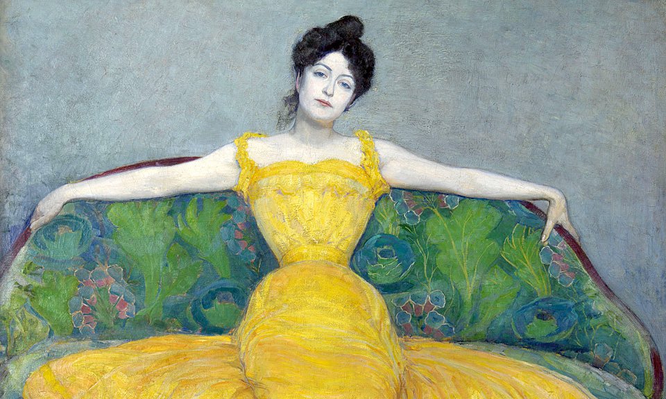 Макс Курцвейл. «Дама в желтом». 1899. Фото: Birgit und Peter Kainz, Wien Museum