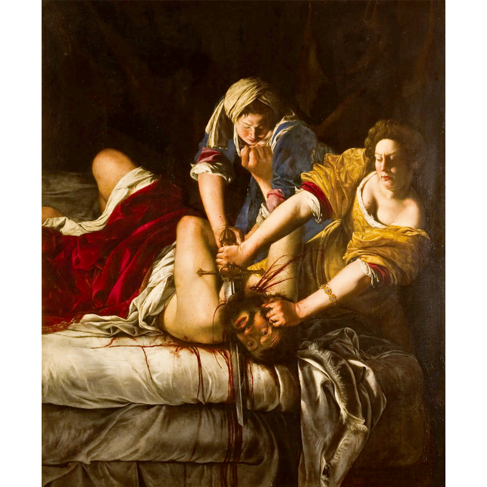Артемизия Джентилески. «Юдифь, обезглавливающая Олоферна». Около 1614–1620. Фото: Gallerie degli Uffizi