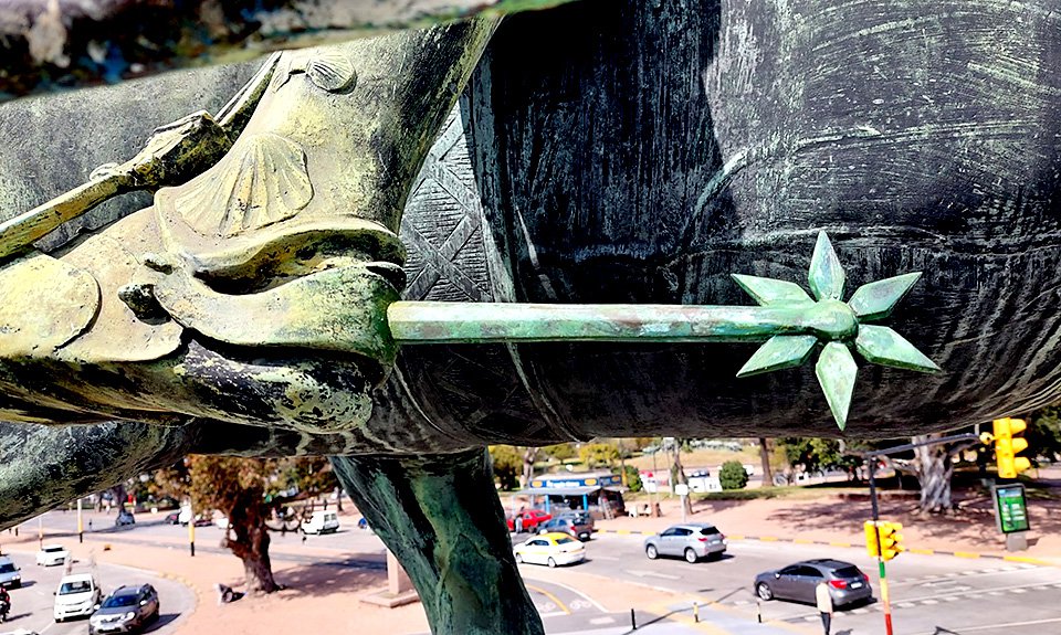Для замены этого фрагмента уругвайской реплики статуи Гаттамелаты понадобилась помощь из Москвы. Фото: ГМИИ им. А.С.Пушкина
