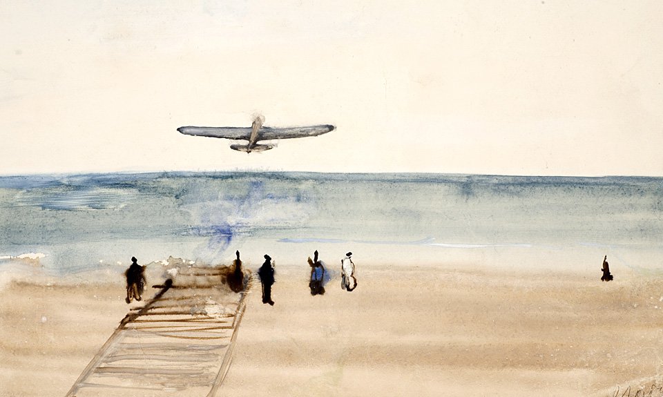 Александр Лабас. «Самолет над морем». 1936. Фото: Лабас-фонд