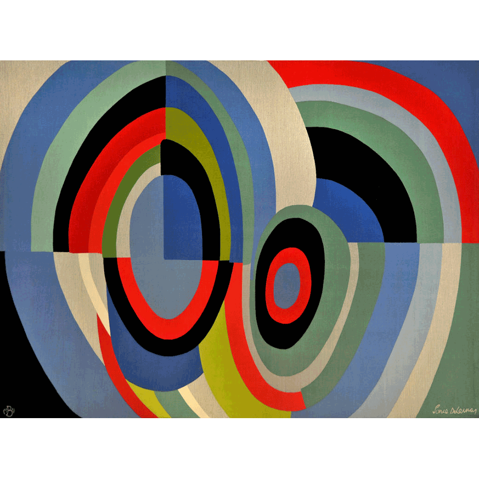 Соня Делоне. «Цветовые ритмы, или Панно F 1898». 1975 (дизайн 1974).  Фото: Isabelle Bideau/Pracusa