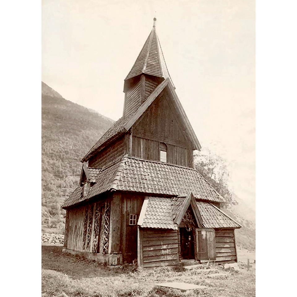 Церковь в Урнесе. Около 1890 года. Фото: Axel Lindahl