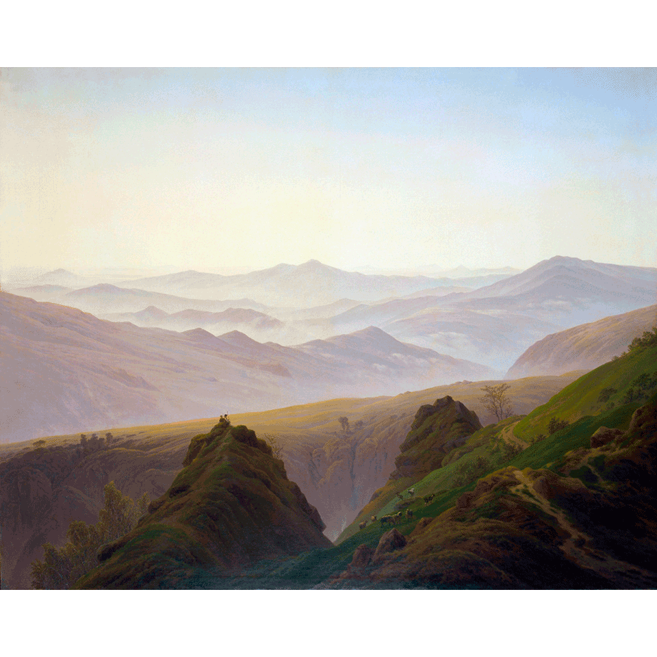 Каспар Давид Фридрих. «Утро в горах».  Фото: Государственный Эрмитаж