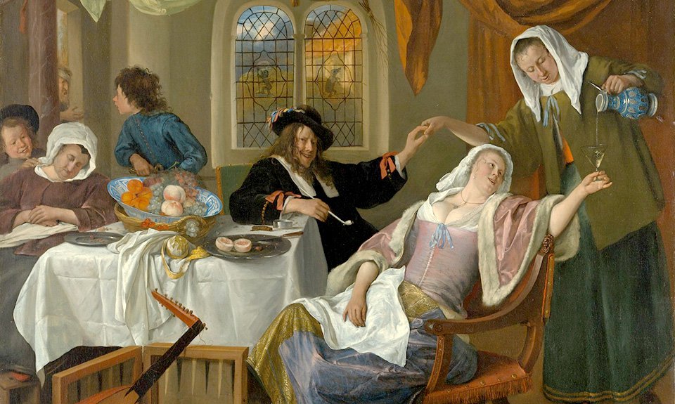 Ян Стен. «Беспутный дом». Около 1663–64. Фото: The Met