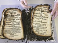 Как пожар помог в восстановлении обгоревших книг