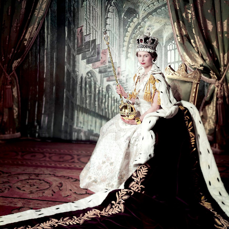 Сесил Битон. Королева Елизавета II в день ее коронации. 1953 год. Фото: Royal Collection Trust