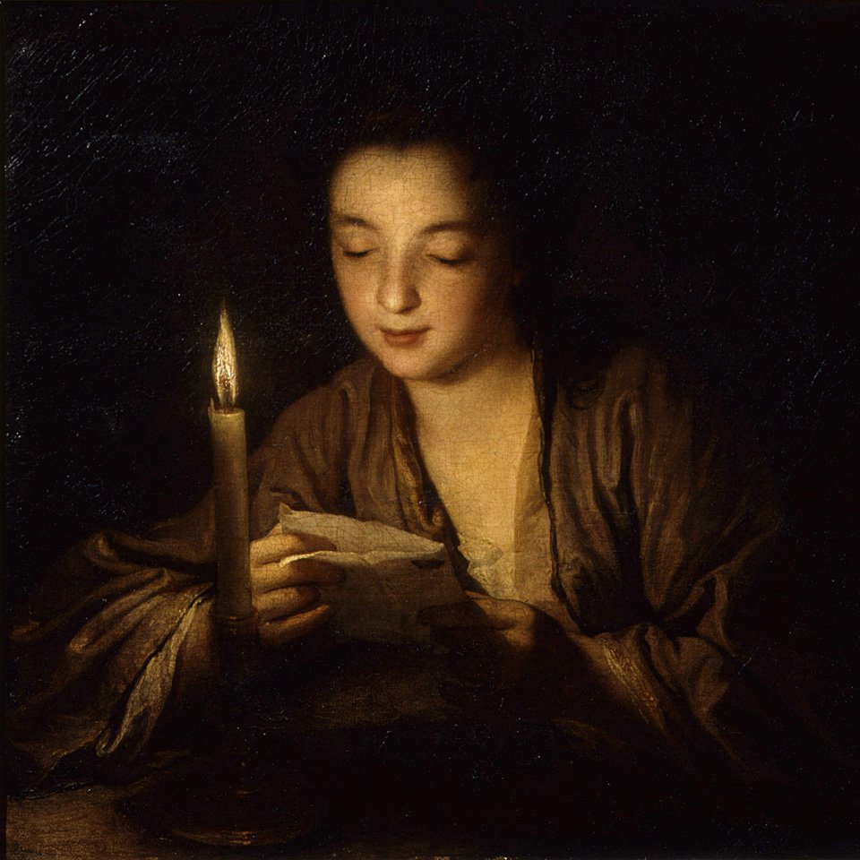 Жан-Батист Сантерр.  «Девушка со свечой». Около 1700. Франция. Фото: ГМИИ им. А.С.Пушкина