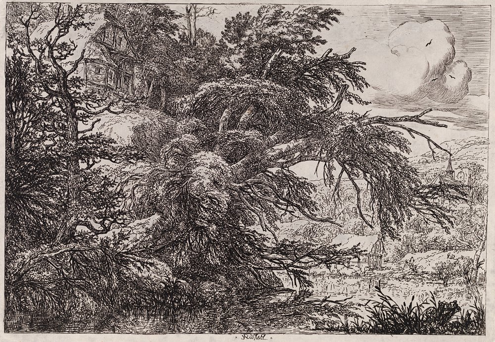 Якоб ван Рёйсдал. «Дом на скале». Между 1628 и 1682. Фото: Hannu Aaltonen/Finnish National Gallery