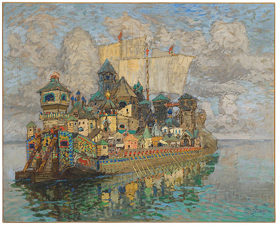 Константин Горбатов. «Невидимый град Китеж». 1913. Фото: Christie's