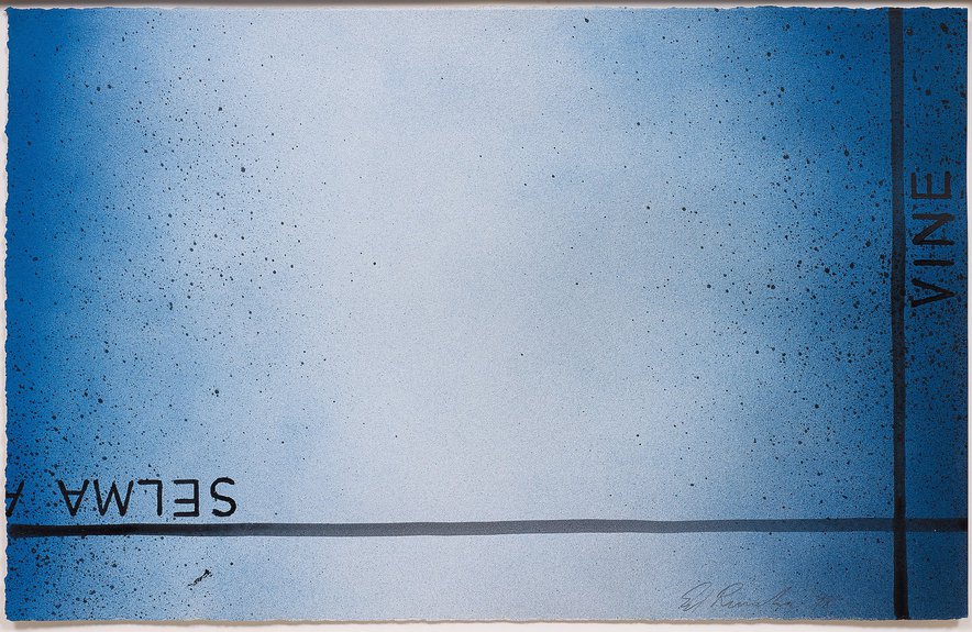 Ed Ruscha       Selma/Vine, 1998acrylic on paper14 x 22 in.Estimate $70,000 - 90,000