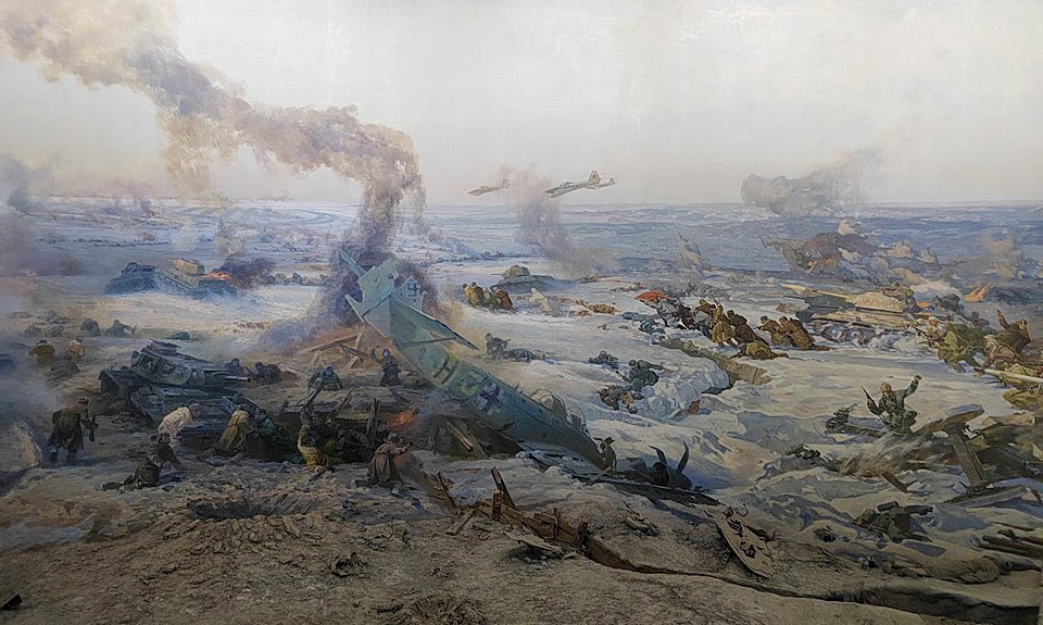 Фрагмент экспозиции в Музее-панораме «Сталинградская битва». Фото: www.stalingrad-battle.ru