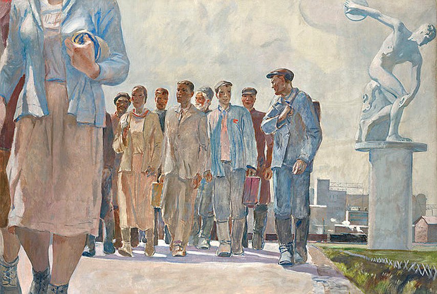 Александр Дейнека. «Герои первой пятилетки». 1936. Эстимейт £2-3 млн. Аукцион MacDougall's, 29 ноября. Фото: MacDougall'