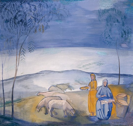 Павел Кузнецов. Вечер в степи. 1912