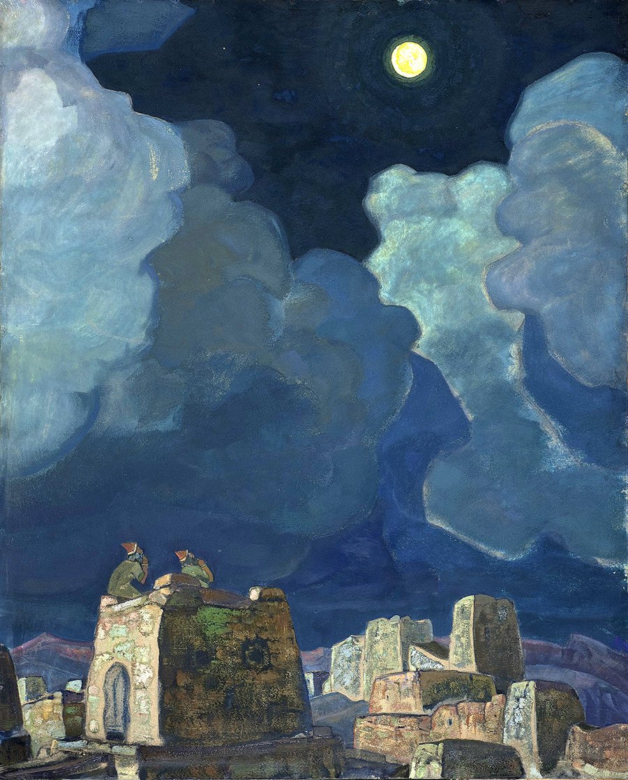 Николай Рерих. «Мехески — лунный народ». 1915. Фото: Государственный музей изобразительных искусств Республики Татарстан
