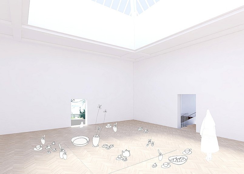 Павильон России в Венеции. Второй зал. Проект реконструкции. 2021. Фото: KASA