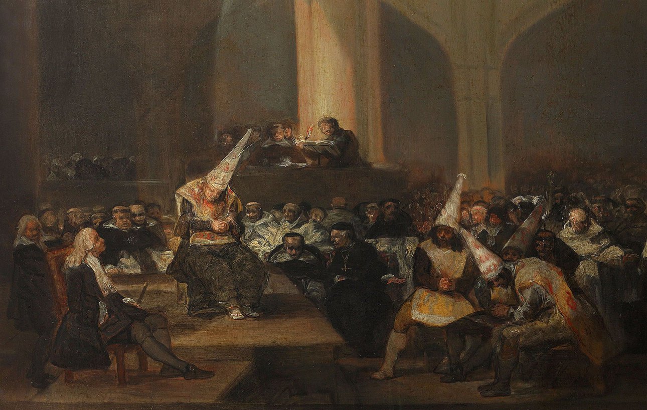 Франсиско Гойя. «Трибунал инквизиции». 1812–1819. Фото: Королевская академия изящных искусств Сан-Фернандо, Мадрид