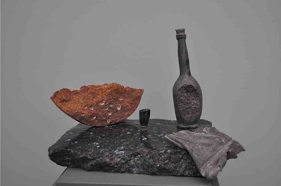 В. Корнеев. Натюрморт с арбузом. 2001. Гранит