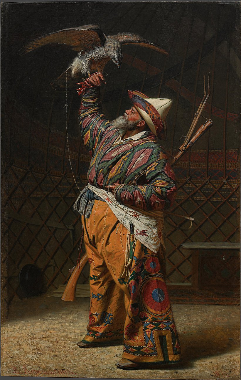 Василий Верещагин. «Богатый киргизский охотник с соколом». 1871. Фото: Государственная Третьяковская галерея