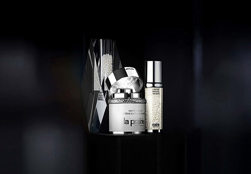 La Prairie. Крем White Caviar Crème Extraordinaire и сыворотка White Caviar Illuminating Pearl Infusion. Фото: La Prairie