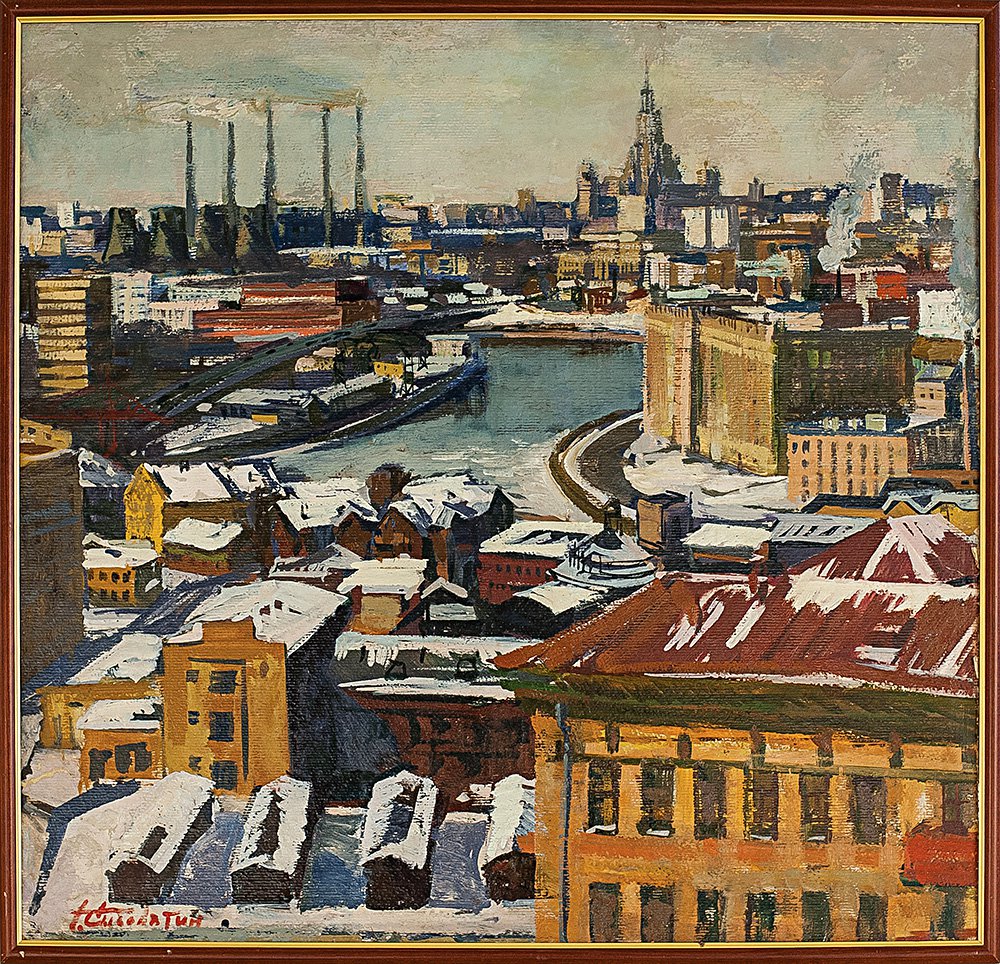 Георгий Сысолятин. «Москва. Рабочий район». 1970
