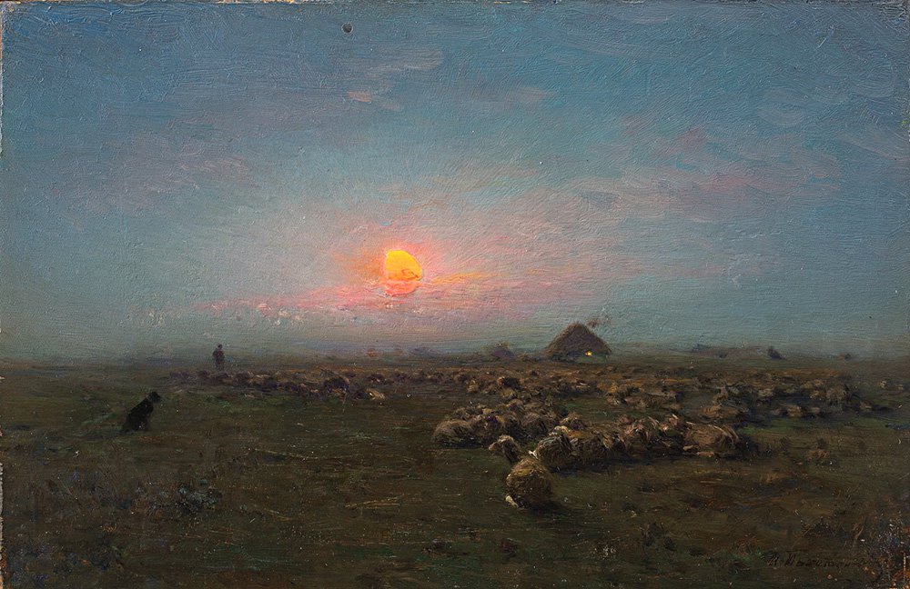 Иван Похитонов. «На юге России. Овцы на тырле». 1885. Фото: Государственная Третьяковская галерея