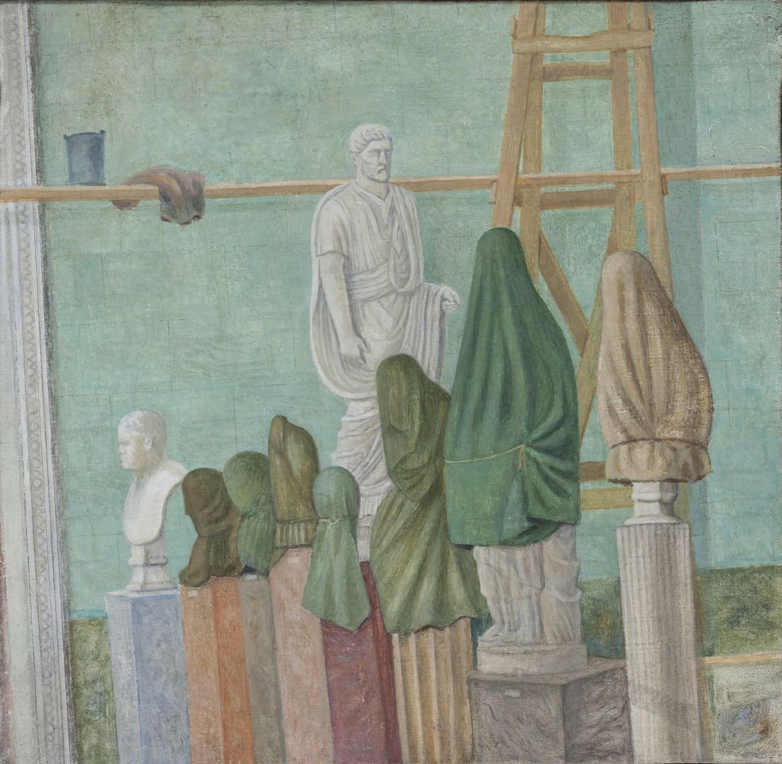 Владимир Стерлигов. Восстановление Эрмитажа. 1946 г. (?) Холст; масло. Собрание И.А. Стерлиговой