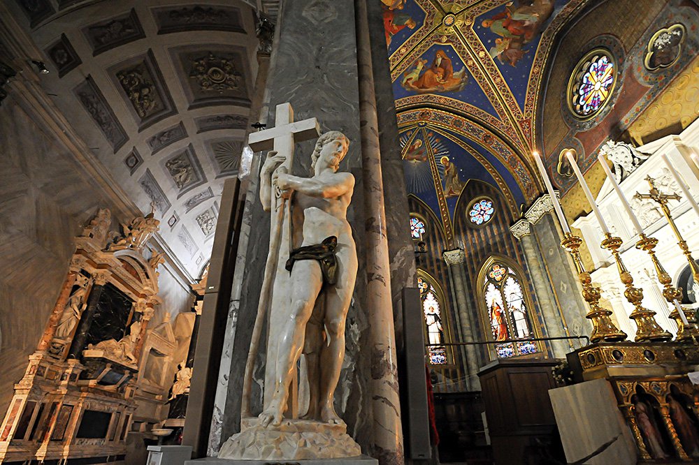 Христос с крестом. Церковь Санта-мария сопра Минерва. Фото: Alamy/TASS