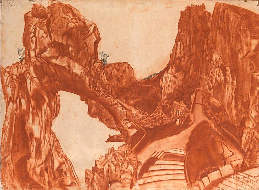 Василий Шухаев. «Финикийская лестница. Капри». 1914. Фото: частное собрание