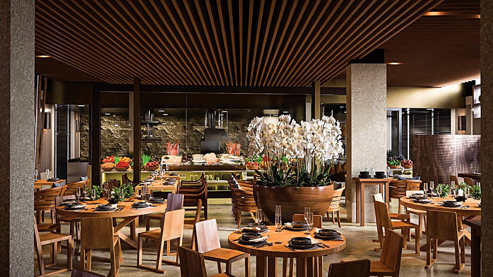 Интерьер Novikov Restaurant & Bar в Дохе