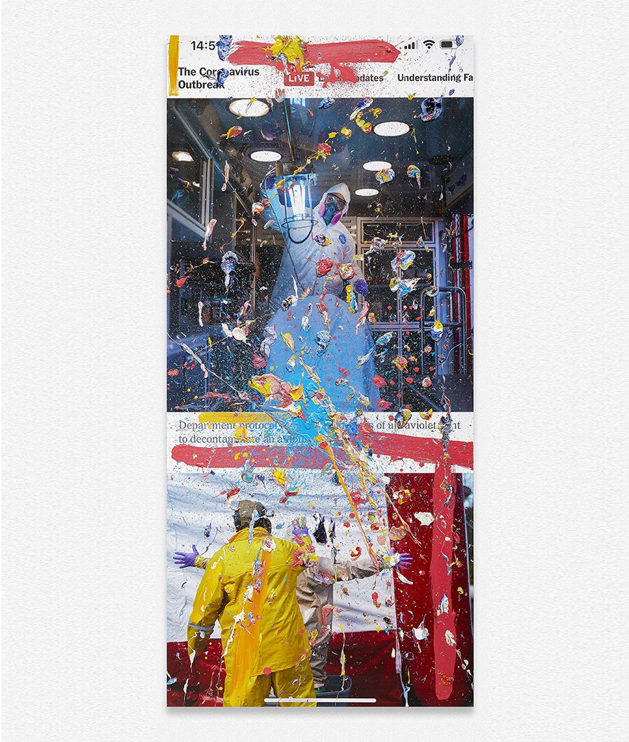 Марк Куинн. «Вирусная живопись». 2020. Фото: Marc Quinn studio
