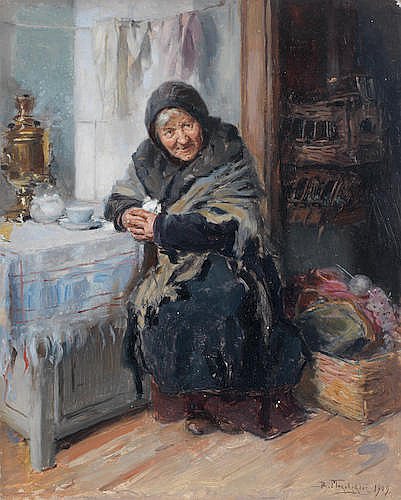 Владимир Маковский. «Прачка». Bonhams, 7 июня. Эстимейт £35–45 тыс.