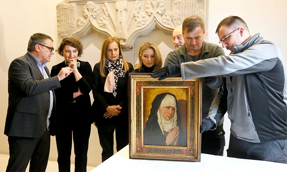 Mater Dolorosa из мастерской Дирка Баутса проходит проверку. Фото: Museo Provincial de Pontevedra in Spain