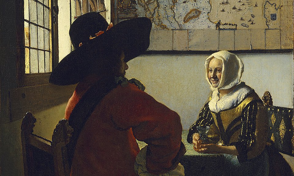 Ян Вермеер. «Офицер и смеющаяся девушка». 1657–1658. Фото: The Frick Collection, New York