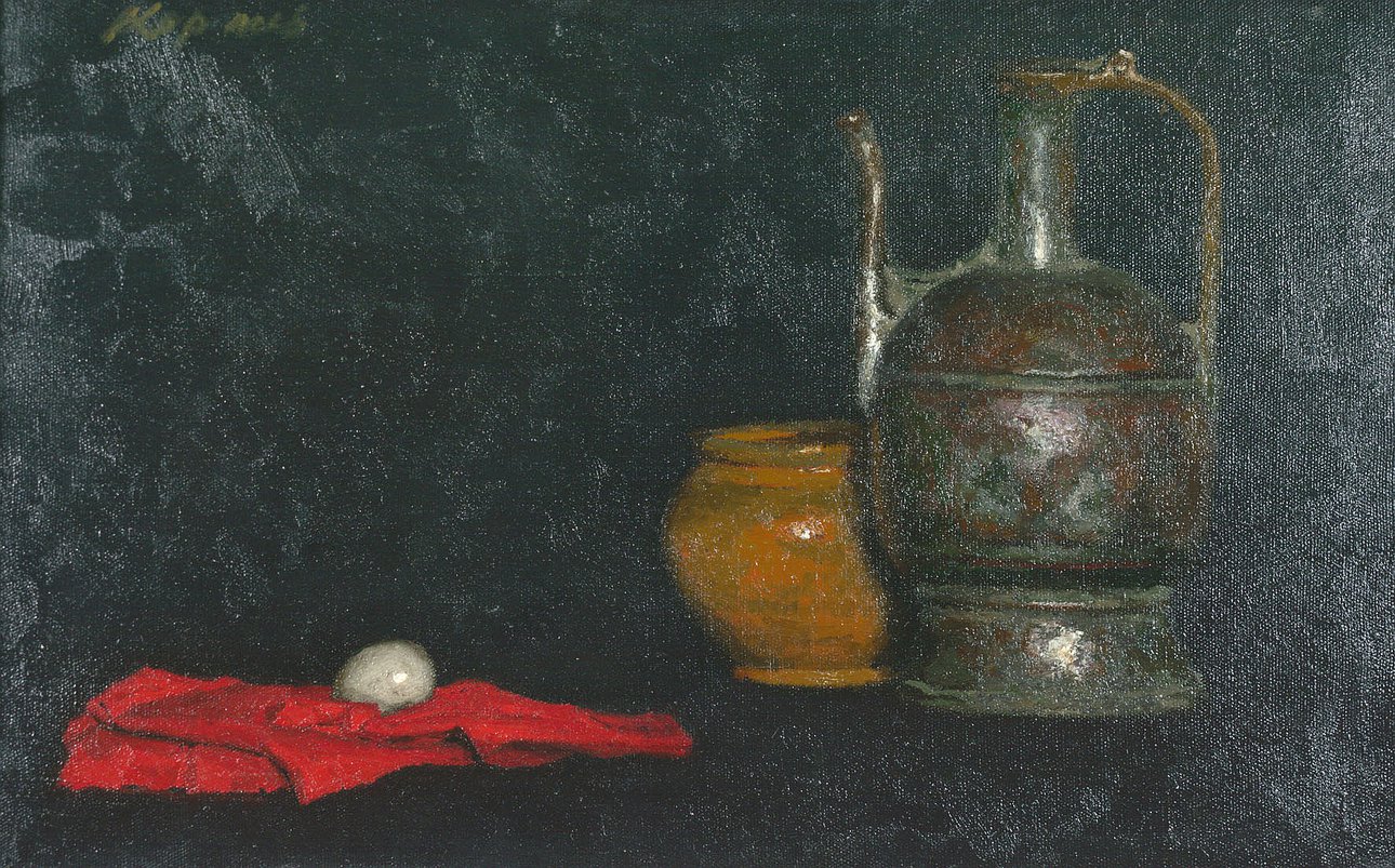 Гелий Коржев. На черном фоне. 1976. MacDougall´s.