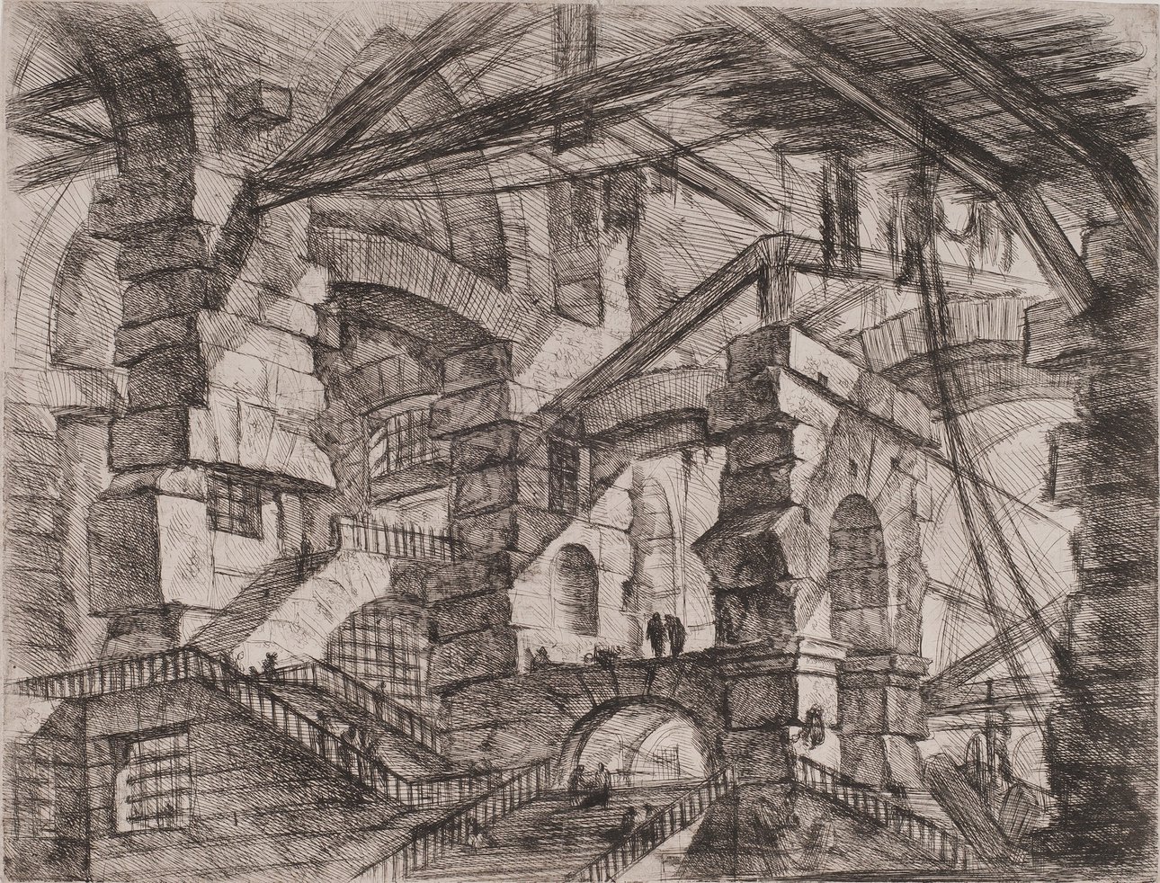 Джованни Баттиста Пиранези. «Готическая арка». Из серии «Воображаемые тюрьмы». Около 1749–1750