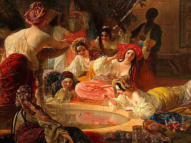 Карл Брюллов. «Жены Гирея». Холст, масло. Фото: Всероссийский музей А.С.Пушкина
