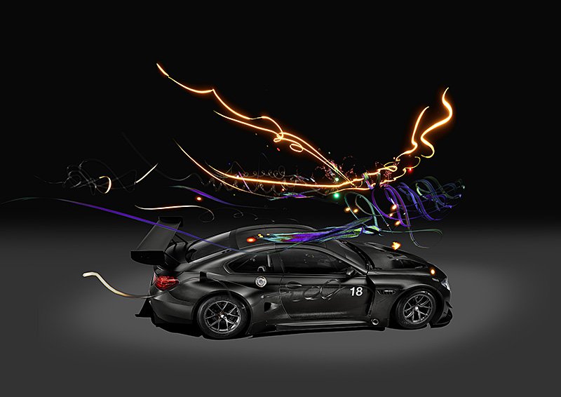 Восемнадцатая модель BMW Art Car на базе гоночного купе M6 GT3 с дополненной реальностью. Courtesy BMW Grou