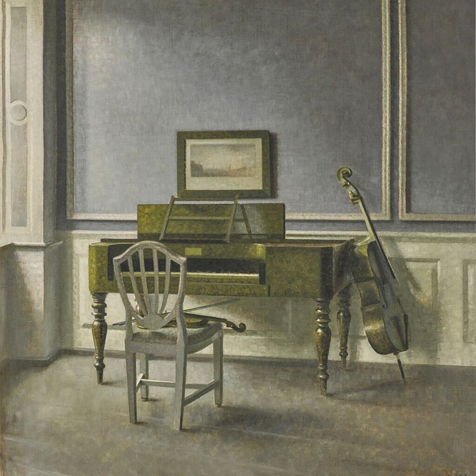 Вильгельм Хаммерсхёй. «Музыкальная комната на Страннгаде, 30». 1907. Фото:  Sotheby’s