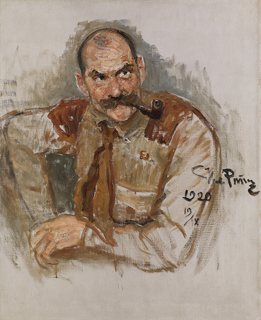 Илья Репин. Портрет художника Аксели Галлен-Каллела. 1920. Фото: Художественный музей Ateneum (Konstmuseet Ateneum) / Jenni Nurmine