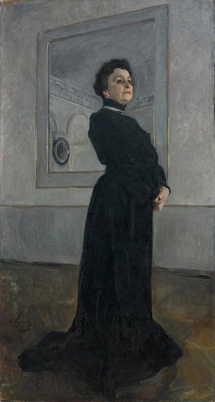 Портрет Марии Николаевны Ермоловой. 1905. Холст, масло. 224 ×120