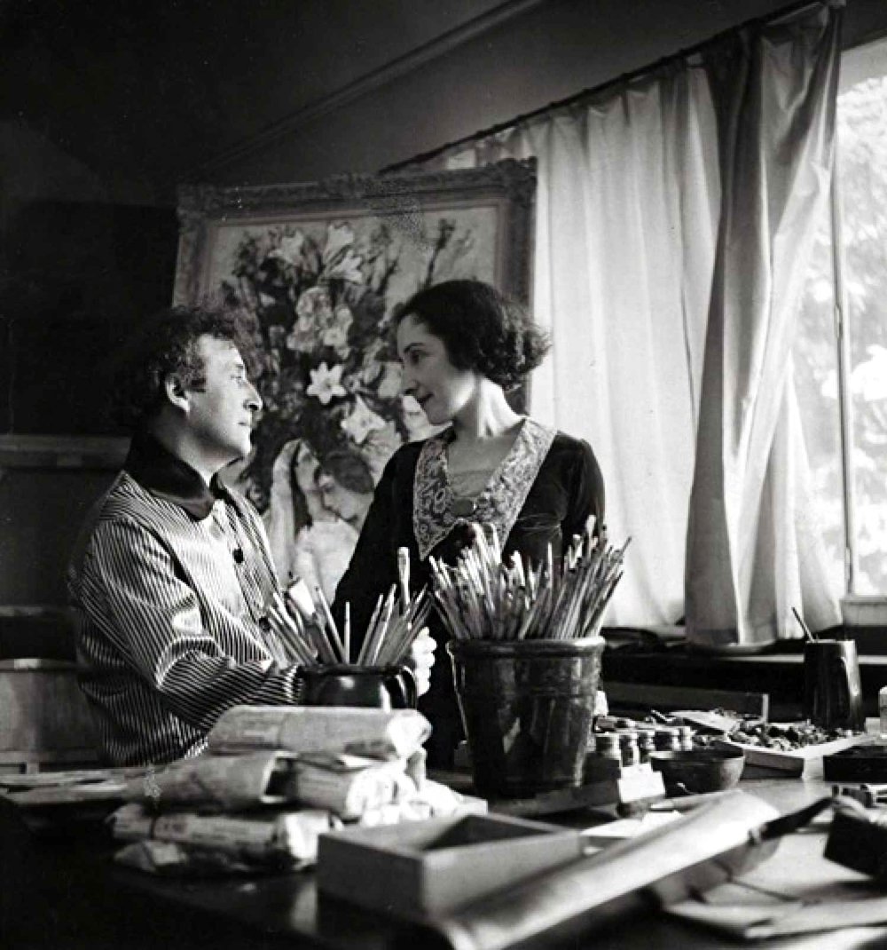 Марк Шагал и его первая жена Белла, главная муза художника. 1938–1939 гг. © Chagall ® SABAM Belgium 2015