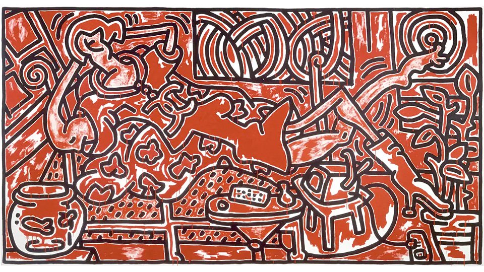 Кит Харинг. «Красная комната». 1988. The Broad Art Foundation. Фото: Keith Haring Art Foundation
