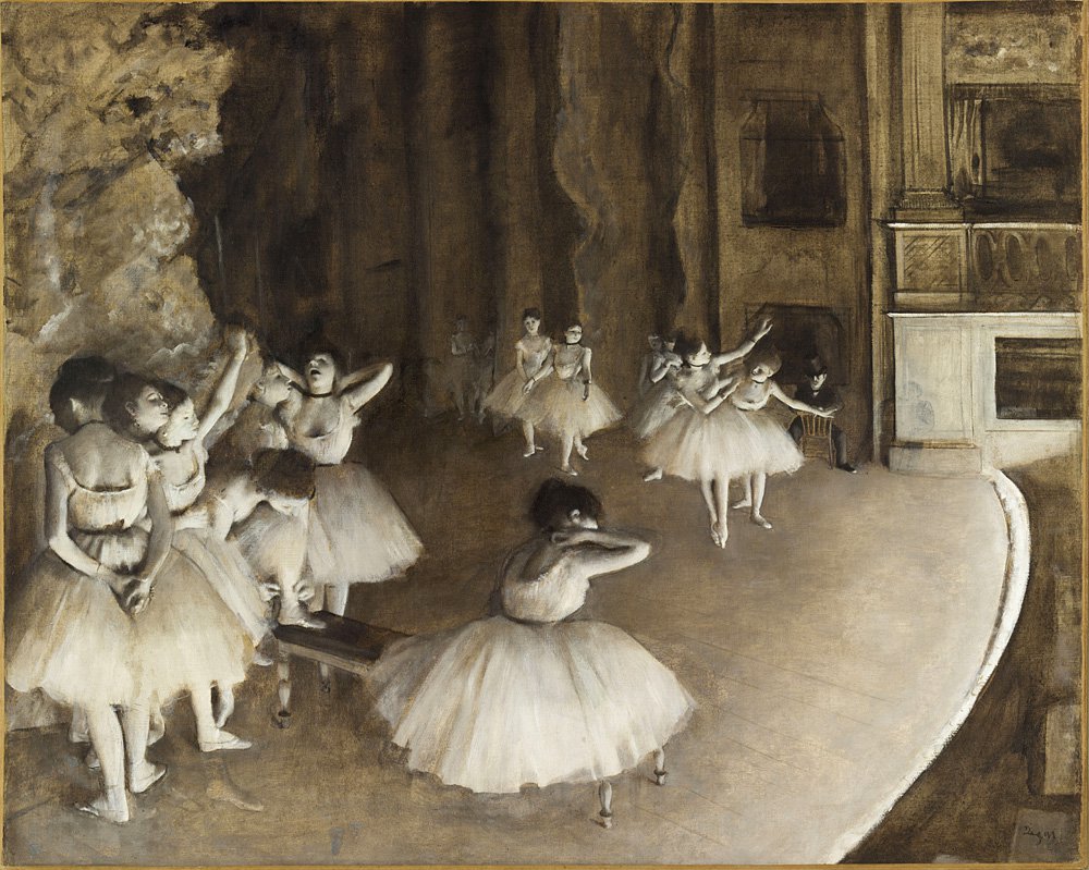Эдгар Дега. «Репетиция балета на сцене». 1874. Фото: RMN-Grand Palais (Musée d'Orsay) / Hervé Lewandowski