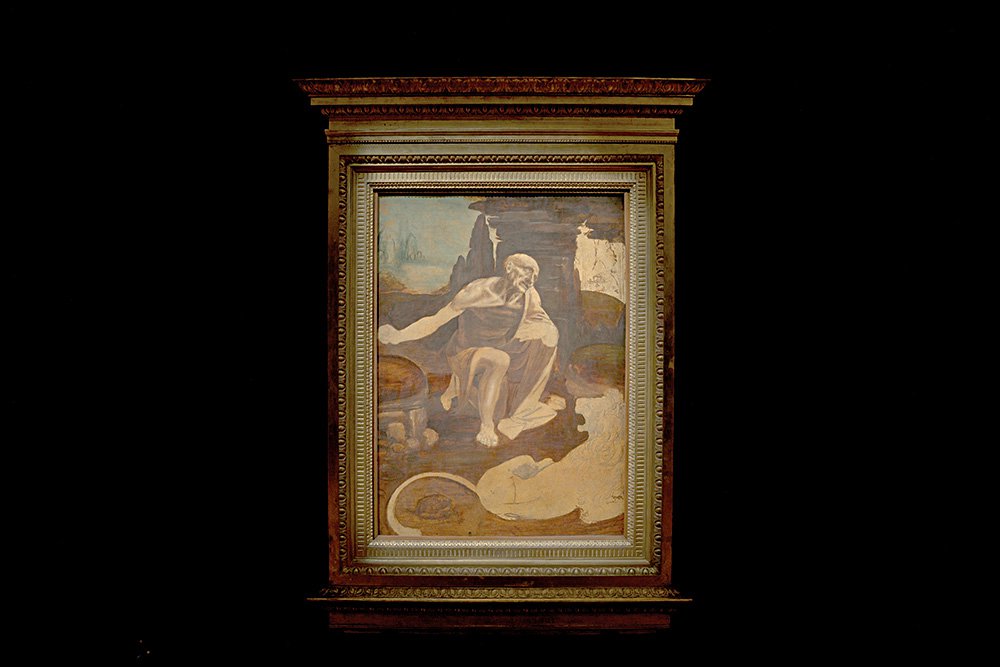 Выставка одной картины Леонардо, «Святого Иеронима» из Ватикана, в нью-йоркском Метрополитен-музее. Фото: Chris Heins/Courtesy of The Metropolitan Museum of Art