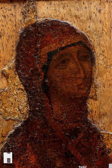 Лик Богоматери до нынешней реставрации. 2009 г.