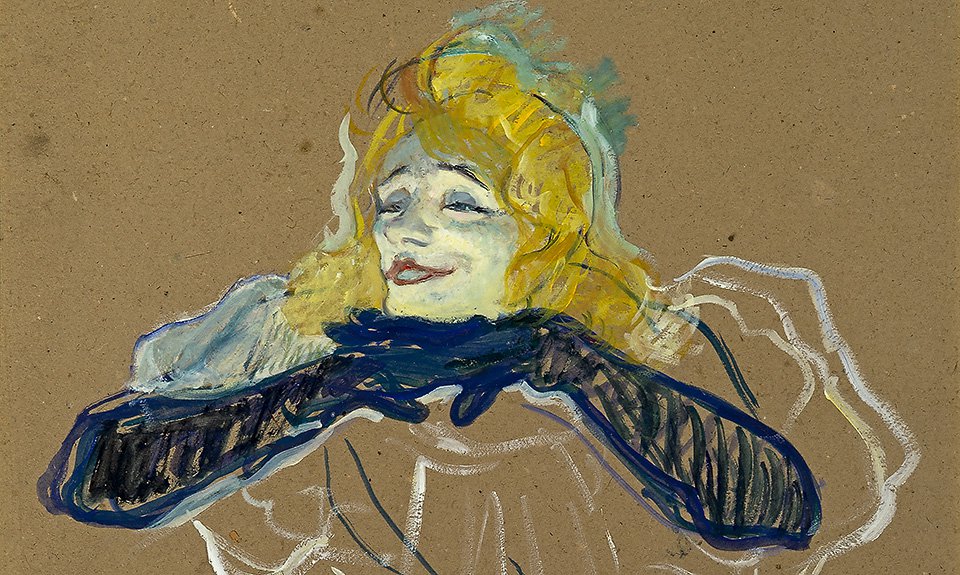 Анри де Тулуз-Лотрек. «Певица Иветт Гильбер в момент исполнения песенки Linger, Longer, Loo». Фрагмент. 1894. Из собрания ГМИИ им. А.С.Пушкина. Фото: ГМИИ им. А.С.Пушкина